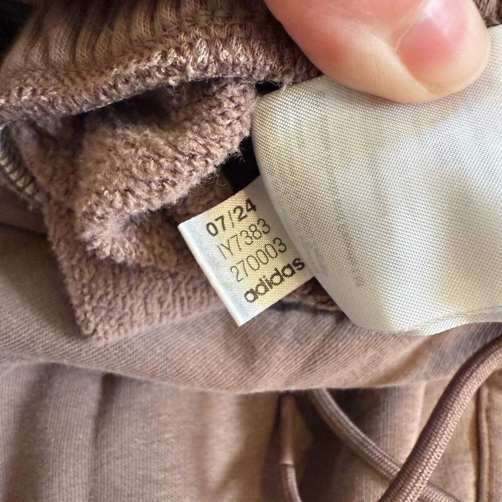 Adidas Taupe Brown Jogger Cargo Sweatpants - Picture 6 of 7